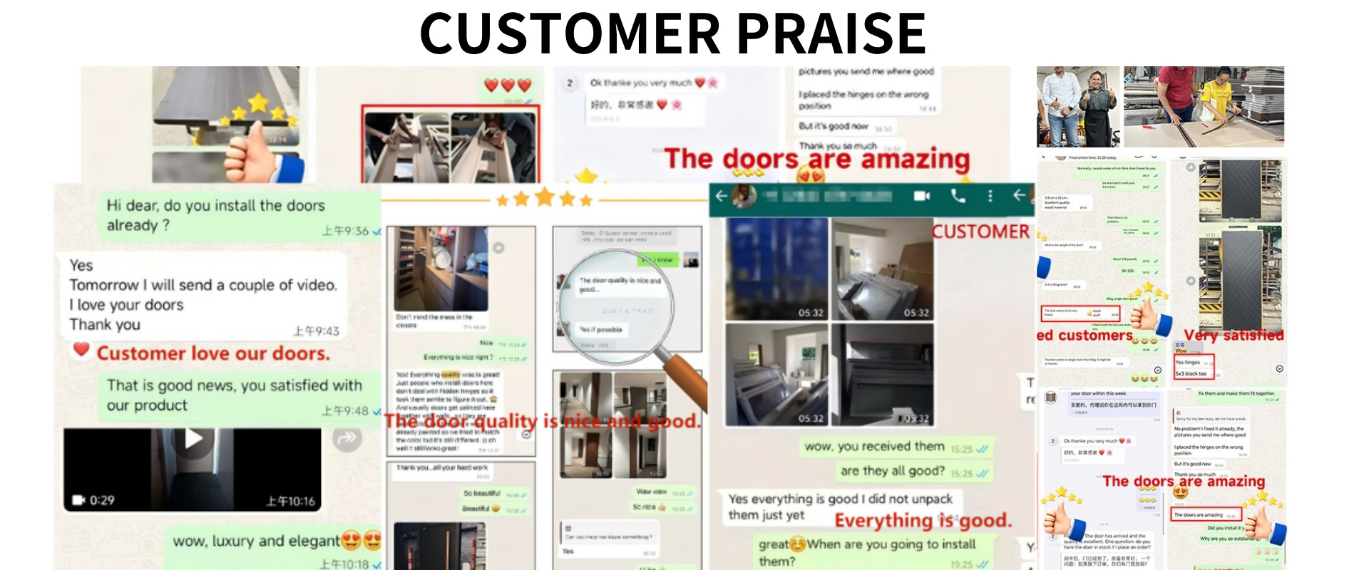 CUSTOMER PRAISE