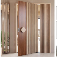 Solid Wood Door Heavy Duty Security Door Exterior Wooden Door Premium Timber Style