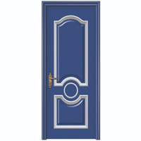 Wholesale China Factory Wooden Wood Door PVC Security Interior WPC Security Bedroom Solid Entry MDF Red White Timber Luxury New Main Doors Modern Home