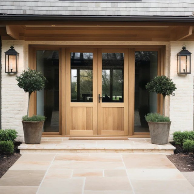 China Wooden Interior Doors From Solid Wood Slab Interior Wood Doors for Hotels Bedrooms Apartments