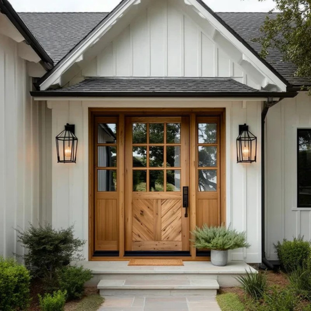 China Wooden Interior Doors From Solid Wood Slab Interior Wood Doors for Hotels Bedrooms Apartments