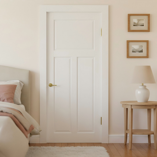 Modern Wooden Panel Interior Door for Residential Bedroom Supply